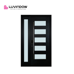 Insulated Glass Weatherproof Aluminum Pivot Door