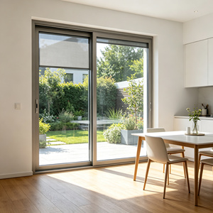Aluminum Sliding Window with Built-In Blinds