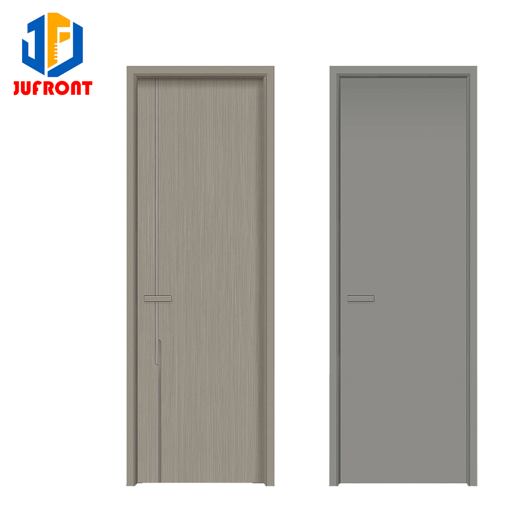 Modern Design Aluminum Frame Composite Panel Door, Commercial Interior Wood Grain Color, Structure