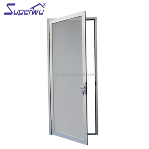 Silvery Aluminum Stainless Steel Mesh Hinged Security Door