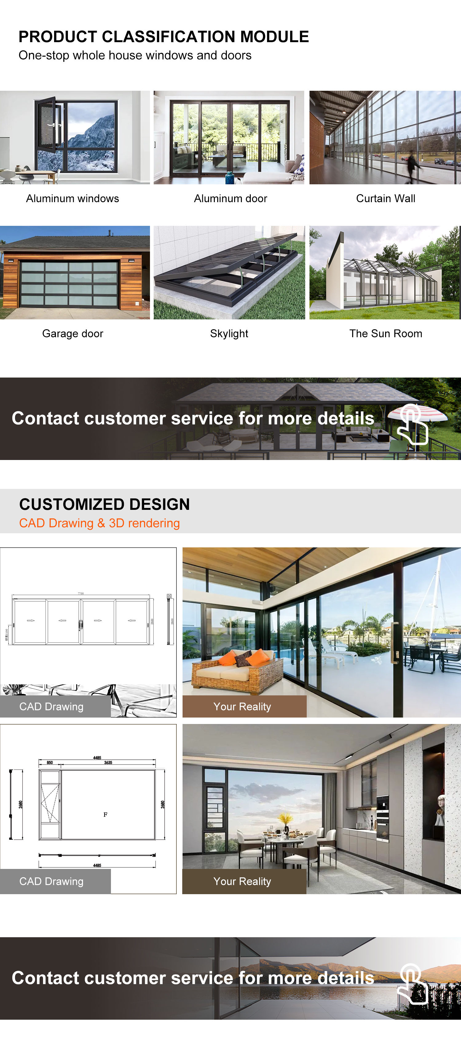Product Options - Windows, Doors, Skylights