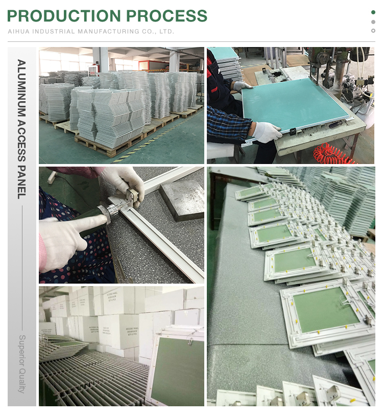 High Quality Aluminium Access Panel Drywall Ceiling Access Roof Hatch Door with Concealed push Lock