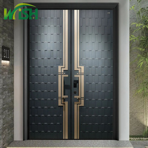 Cast aluminum entrance security door
