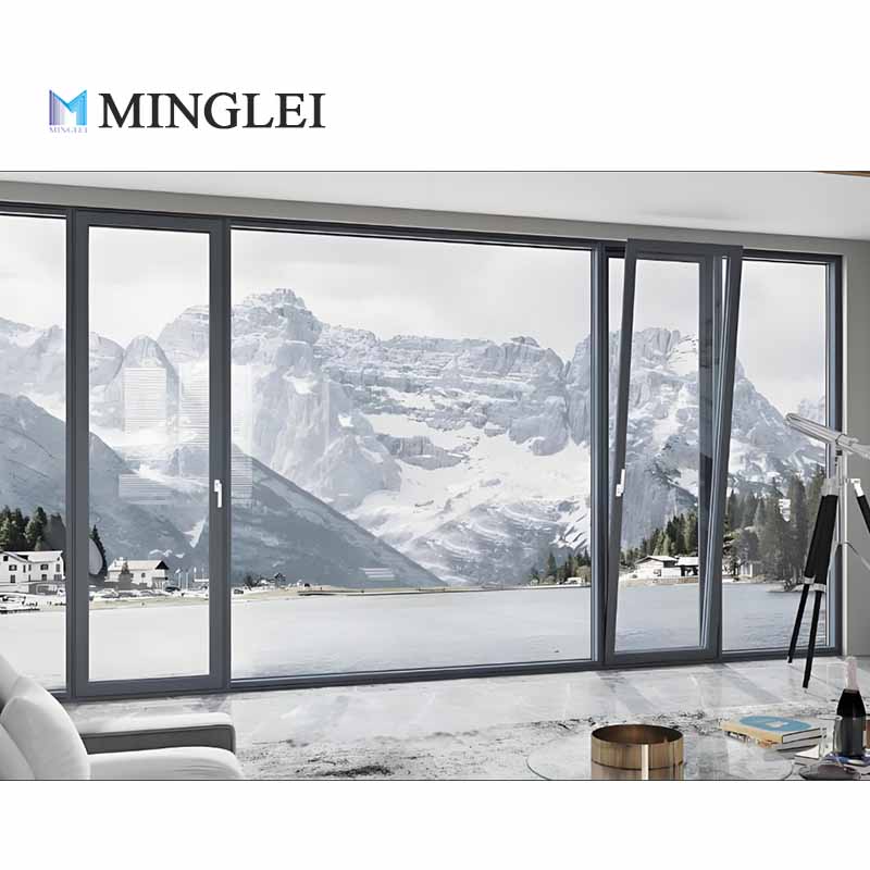 MINGLEI New Arrival Aluminum Alloy Window House Window Frame Heat Insulation Frameless Minimal Slim Frame Windows