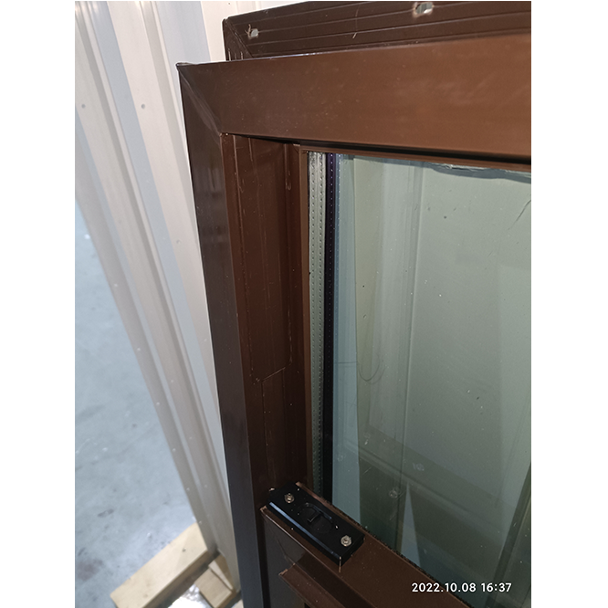 Aluminum Windows Vertical-sliding-window Lower Sash Brown Color Profile NFRC American