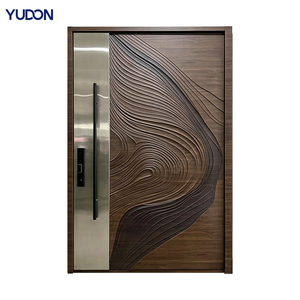 Modern Aluminum Pivot Entry Door Anti Rust Hidden Hinge