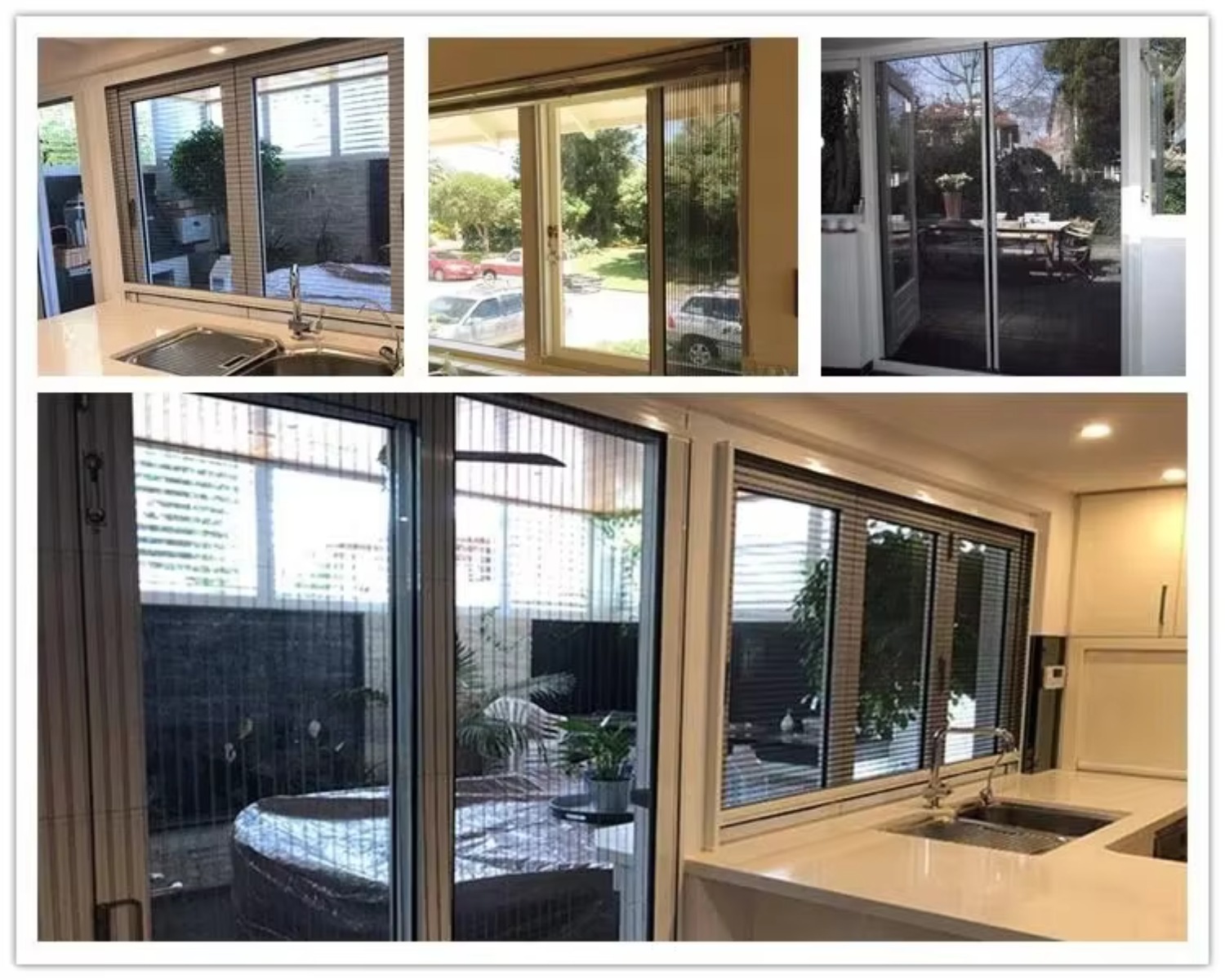 Retractable Screen Mosquito Nets Aluminum Alloy Frame Horizontal Rolling Fiberglass Mesh Pleated Mesh Folding Screen Door