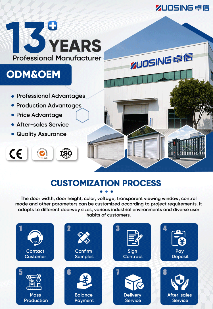 Heavy Duty Industrial Grade Aluminum Rolling Steel Door for Commercial Building Security and Factory Warehouse Protection