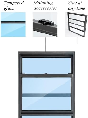 Aluminum Horizontal Sliding Window | Durable Postmodern Design for Food Trolley Replacement Shed Barn | Lightweight Flush Mount