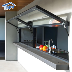 Aluminium Gas Strut Kitchen Bar Pass Through Window