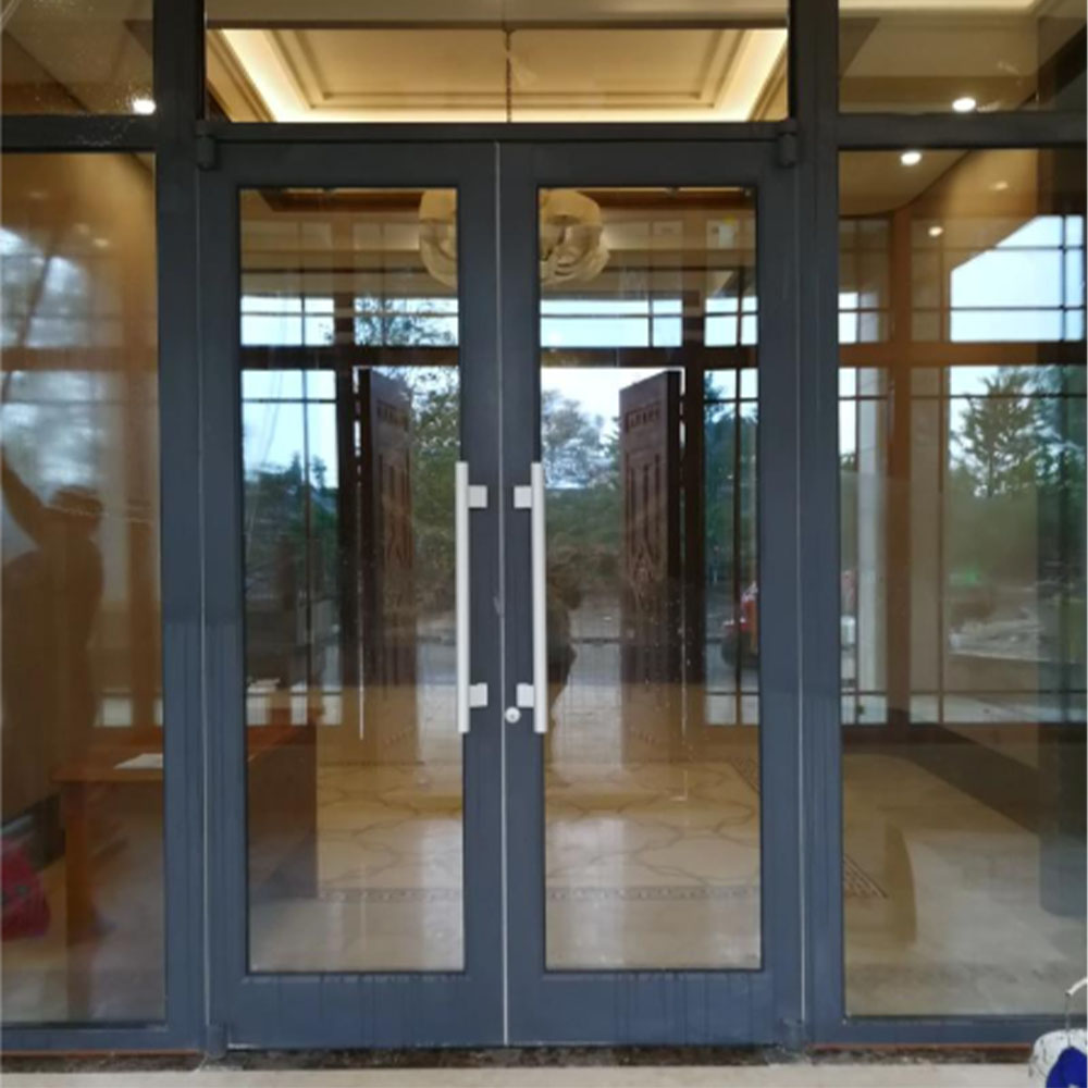 Heavy-Duty Commercial Aluminum Casement Door Commercial Aluminum Frame Door For Shopping Malls Restaurants Retail Stores