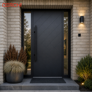 Fire Rated Aluminum Front Door Entry Door Exterior Security Door for Building and Commercial Projects