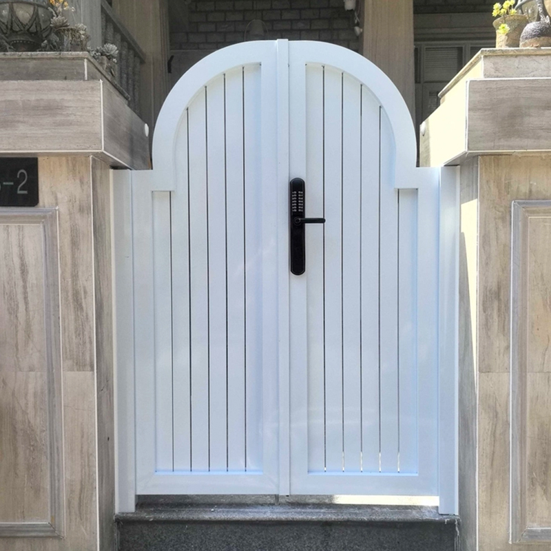Modern European Style Automatic Opening Pattern Swing Sliding Aluminium Alloy Door for Outdoor Garden Courtyard Villa Entry