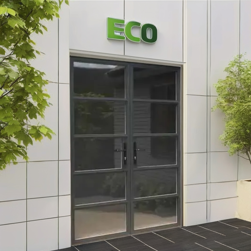 Optional Low-E Glass Eco-Friendly Simline Frame Aluminium Heritage French Doors Thermal Polyamide Break Exterior Living Room