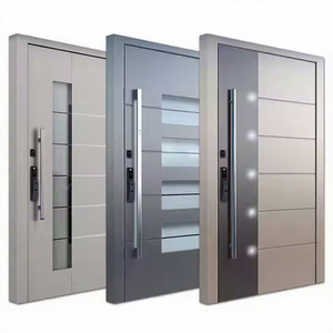 Modern Stainless Steel Pivot Entry Doors Luxury Villa Entrance Security Doors