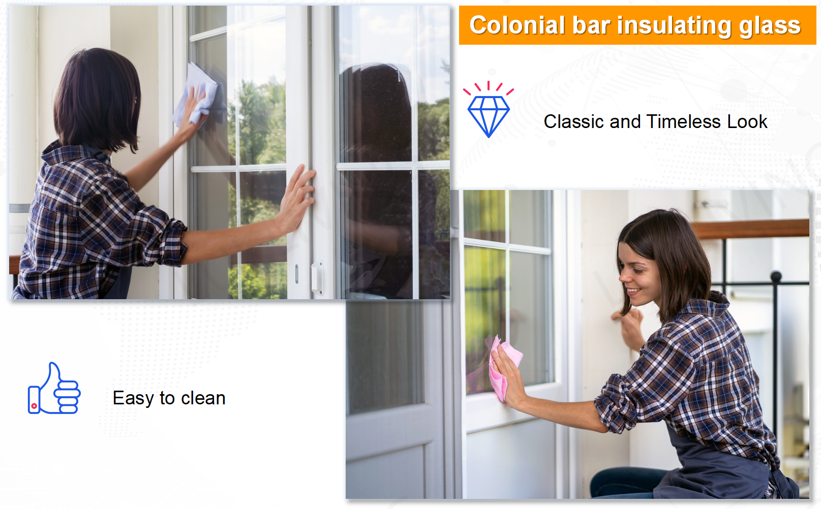 Thermal Break Aluminum Casement Door Quality