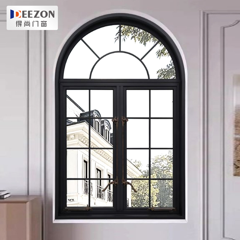 High Quality Aluminium Alloy French Windows Horizontal Aluminum Window for Kitchen Outdoor Hotel Use Residential Commercial