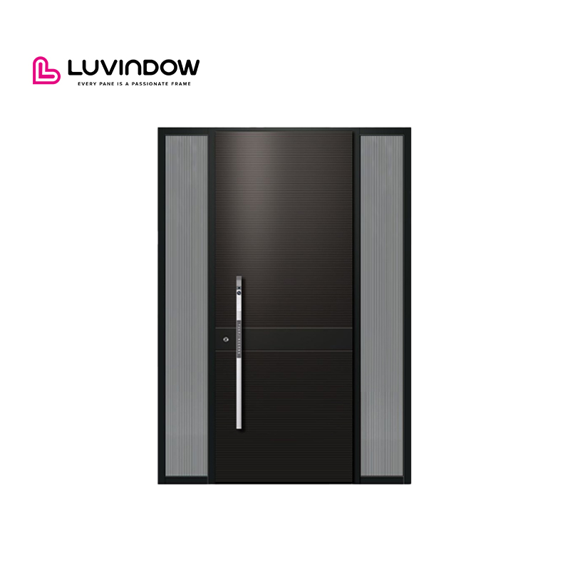 Modern Design Energy-Efficient NFRC Certified Double Pane Aluminum Entry Door Good Price Thermal Break Inward Air Tightness Home