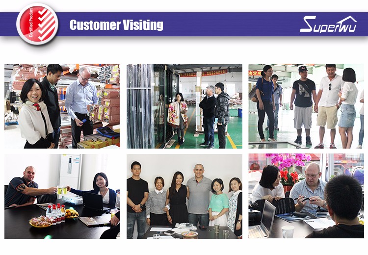 Superhouse NFRC/FPA Hurricane Proof Impact Rated Aluminum Swing Door Aluminium Plate Door Customized Color Hinged Door