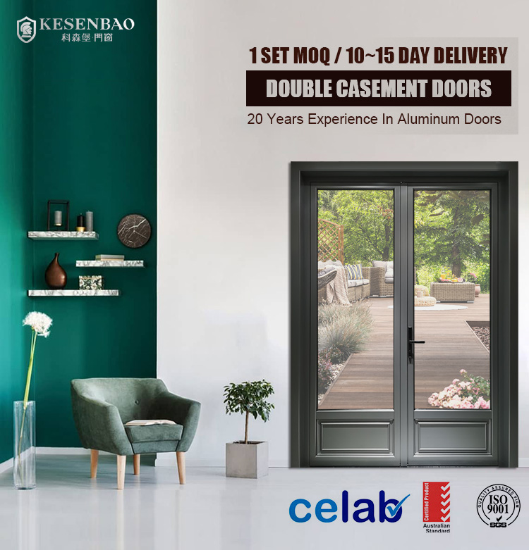 Aluminum Double Casement Door Overview