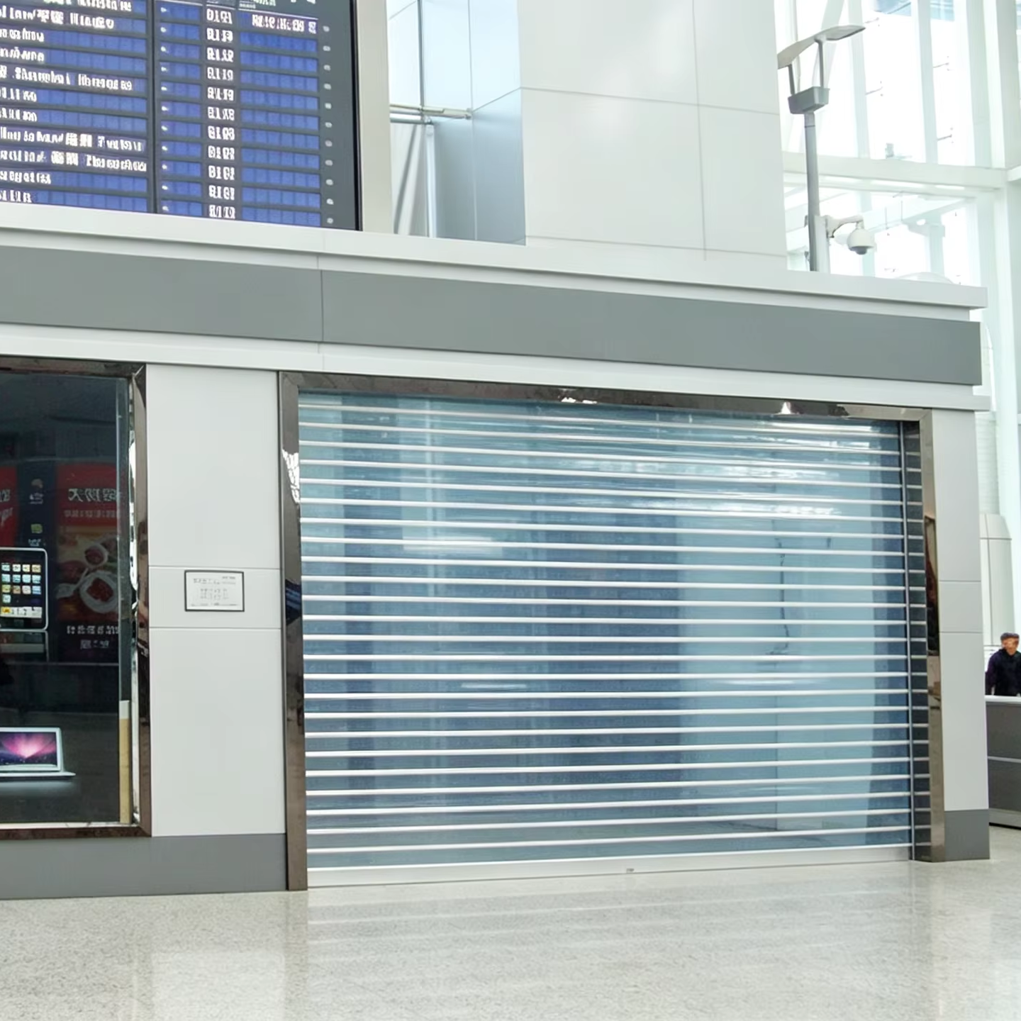 Wholesale Price Modern Customize Smart Shop Front Door Aluminum Alloy Clear Roller Shutter Door for Supermarket and Warehouse