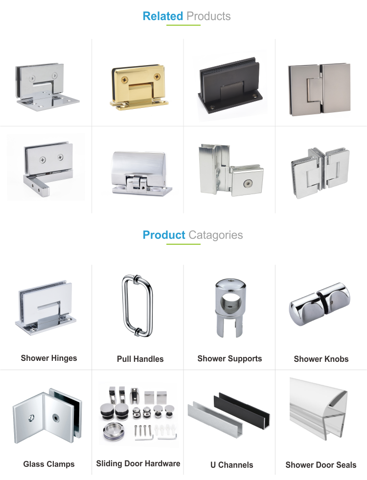 Customized CRL Aluminum Shower Room Glass Door Deluxe Shower Enclosure Header