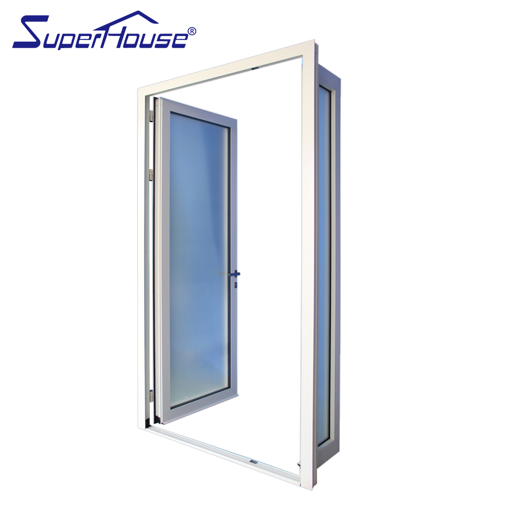 Superhouse 30 X 79 Interior Door Aluminum White Door Designs Interior Use Metal Frame Glass Casement/Swing Door